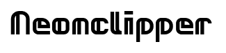 Neonclipper font