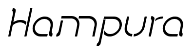 Hampura font