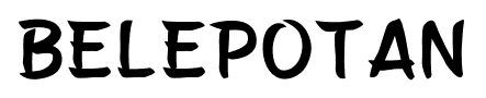 Belepotan font