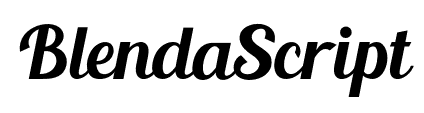 BlendaScript font