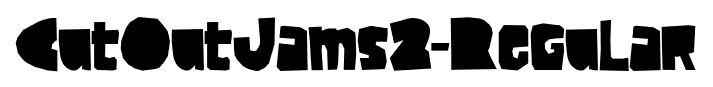 CutOutJams2-Regular font