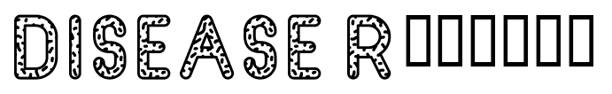DISEASE Regular font