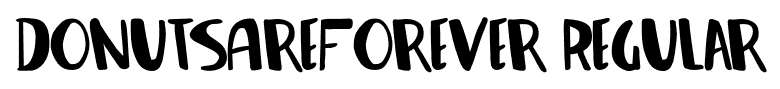 DonutsAreForever-Regular font