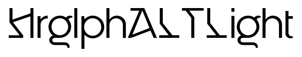 HrglphALTLight font