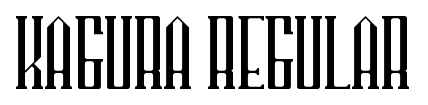 Kagura Regular font