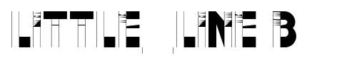 LITTLE_LINE Bold font