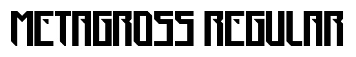 Metagross Regular font