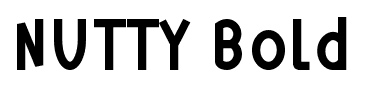 NUTTY Bold font