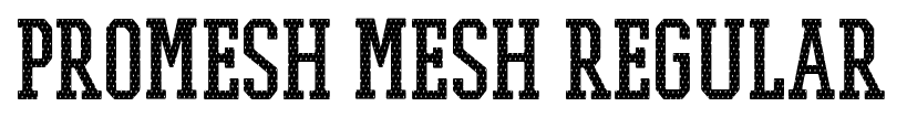 PROMESH Mesh Regular font