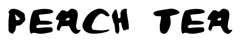 Peach Tea font