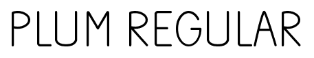 Plum Regular font