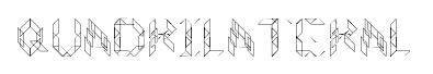 Quadrilateral font