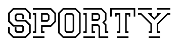 Sporty font