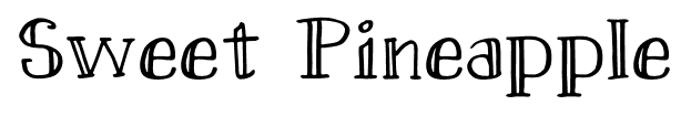 Sweet Pineapple font