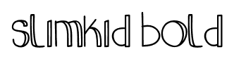 slimkid Bold font