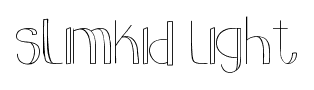 slimkid Light font