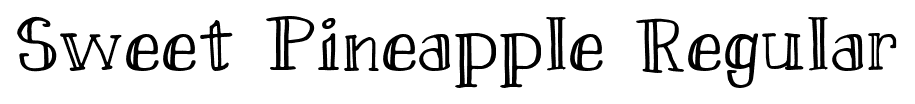 Sweet Pineapple Regular font
