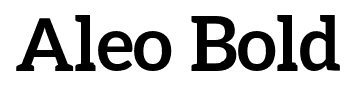 Aleo Bold font