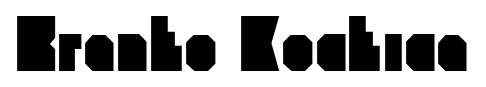 Branko Kockica font