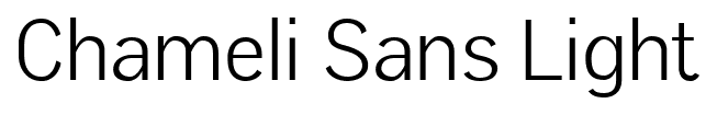 Chameli Sans Light font