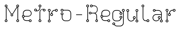 Metro-Regular font