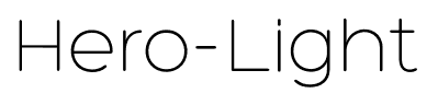 Hero-Light font