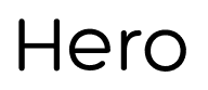 Hero font