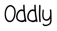 Oddly font
