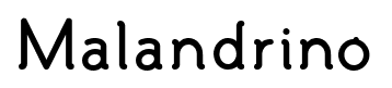 Malandrino font