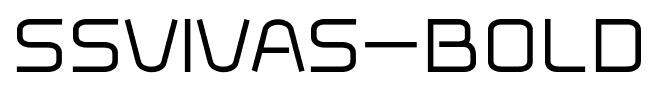 ssvivas-Bold font