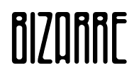 Bizarre font