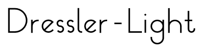 Dressler-Light font