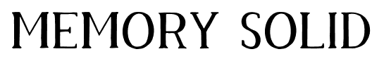 Memory Solid font