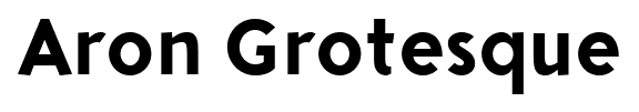 Aron Grotesque font