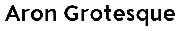 Aron Grotesque font