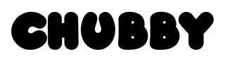 Chubby font