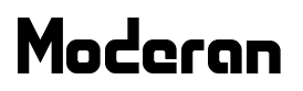 Moderan font