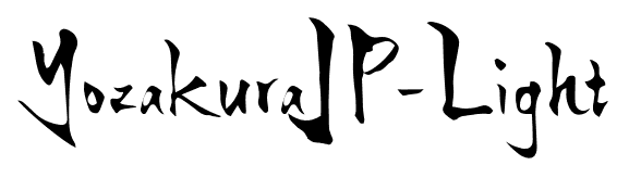YozakuraJP-Light font