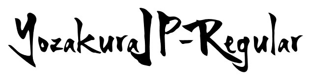 YozakuraJP-Regular font