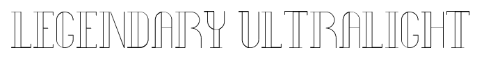 Legendary UltraLight font