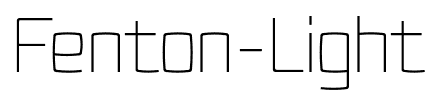 Fenton-Light font