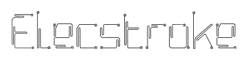 Elecstroke font