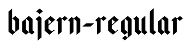 Bajern-Regular font