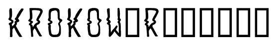 KROKOW-Regular font