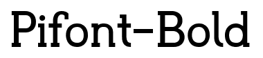 Pifont-Bold font