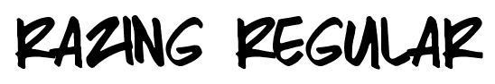 Razing Regular font