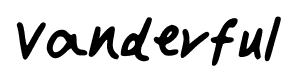 Vanderful font