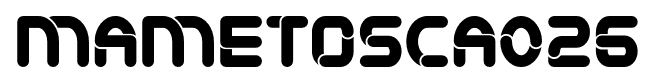 Mametosca026 font