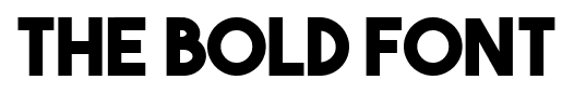 The Bold Font font