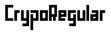CrypoRegular font